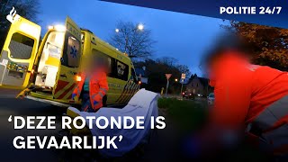 Aanrijding op een rotonde  POLITIE 247 [upl. by Emawk]