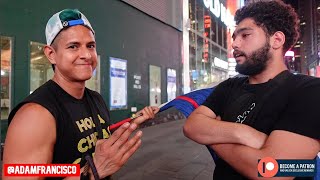 UNCUT AF Trying To RedPill A Trump Hater In Times Square New York City NY [upl. by Flosser]