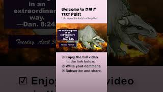 DAILY TEXT PLAY  Tuesday April 30 jworg jw textodiarioenvideo DAILYTEXTPLAY [upl. by Oni]