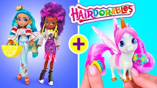 Hairdorables Unboxing  Trendy Pets And Dolls You Can Brush [upl. by Ulah]