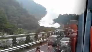 Gas Tanker Explosion  Hunan ChangJi Highway China [upl. by Noside178]