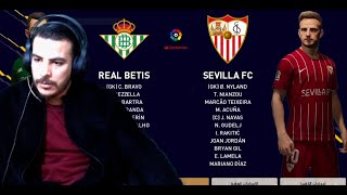 fc betis vc sevilla pes 2021 patch 2024 live strem glitzo show live [upl. by Ayoj]