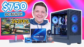 Best 750 Gaming PC Build 2024 😄 Full Budget Build Guide w 1080p Benchmarks [upl. by Tatianna]