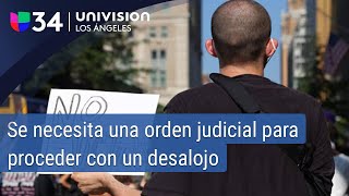 quotNecesitan una orden de la corte para desalojar a un inquilinoquot conoce tus derechos si pagas renta [upl. by Barna]