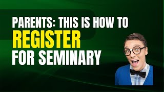 Seminary Registration [upl. by Alford]