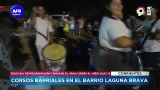 Corsos barriales en el barrio Laguna Brava  NOTICIERO 9 [upl. by Okramed]