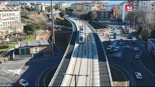 🚀 DRONE  Tramvia Firenze volo sulla linea T2 Vespucci [upl. by Bordie]