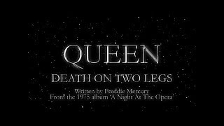 Queen  Death on Two Legs Official Lyric Video [upl. by Aon492]