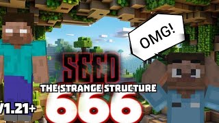 seed 666 the strange structure  121 minecraft version [upl. by Nicko]