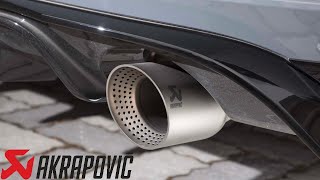 VW Golf 15 TSI Akrapovic Look Exhaust Tips [upl. by Hniht]