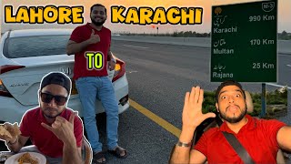 LAHORE TO KARACHI BY ROAD 🚗 HONDA CIVIC 2019  MOTORWAY PER HAMARE PAS PESAY NHI 😭 DAL KHA LE EP9 [upl. by Flanagan666]