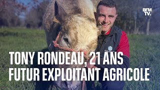 Salon de lAgriculture 2023 à 21 ans Tony Rondeau sapprête à reprendre une exploitation laitière [upl. by Suravat]