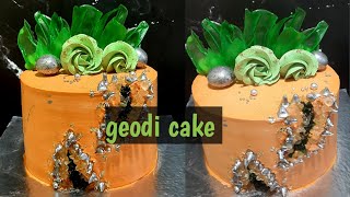 Stunning Orange Geode Cake [upl. by Desta]