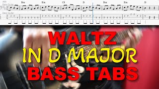 Waltz Bass Exercise with FREE sheet music [upl. by Finer]