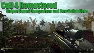 Call of Duty 4 Remastered Sniper Rifle Sound Comparisons [upl. by Nolur]