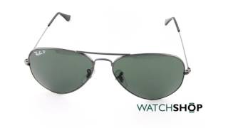 RayBan Mens Aviator Classic Polarized Sunglasses RB30250045858 [upl. by Suirtemid]