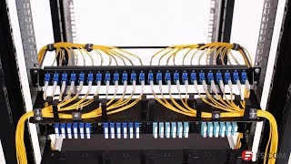 1U Rack Mount Fiber Optic Patch Panel Cabling Solution  FS [upl. by Imelda549]