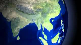 Collision between India and Asia over the past 50 million years [upl. by Elram264]