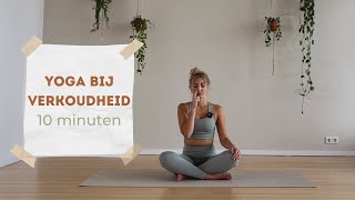 Yoga bij verkoudheid  hooikoorts  snotneus  10 minuten [upl. by Aicilef]