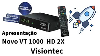 Apresentação Do Receptor Visiontec VT1000 HD 2X [upl. by Hakaber]