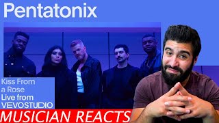 Pentatonix  Kiss From A Rose Live Vevo Performance  Musicians Reaction [upl. by Chaddy]