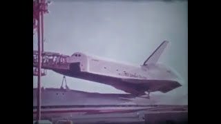 First flight of the Space Shuttle Enterprise atop a Boeing 747 Shuttle Carrier Aircraft SCA [upl. by Max]