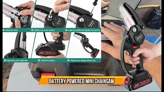 Battery Powered Mini Chainsaw Upgrade [upl. by Zantos838]