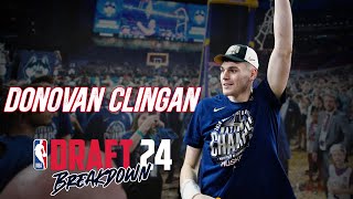 Donovan Clingan Scouting Report  2024 NBA Draft Breakdowns [upl. by Jobyna]