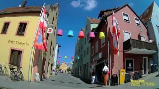 D Stadt Abensberg Landkreis Kelheim Rundfahrt durch die Stadtmitte August 2024 [upl. by Htiekal]