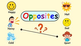 Kids Learn Opposite Words with Pictures  Matching Picture Pairs oppositewords kindergarten [upl. by Elish]