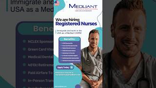 Medliant is sponsoring International Registered Nurses to immigrate and work in the USA 🩺🇺🇸 [upl. by Steven]