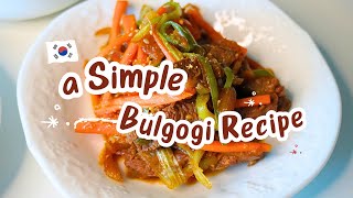 How to Make Bulgogi 👩‍🍳  The Easiest Way to Make Bulgogi  Korean Recipes [upl. by Ahseinek165]