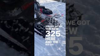 👀 New Polaris Snowmobile Tracks  325 vs 275 [upl. by Ayote]