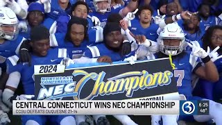 Central Connecticut Football wins NEC title [upl. by Gilman843]