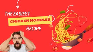 Quick and easy stir fry chicken noodles Without AjinomotoMSG [upl. by Eldin]