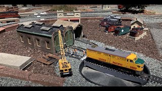 Gibsonville Garden Railroad Train Run 83124 [upl. by Eyoj]