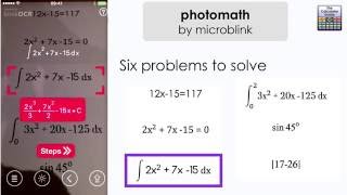 Photomath by microblink Solver App reviewed  iPhone amp Android Solve equations and calculations [upl. by Peednas671]