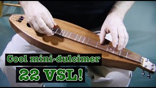 Travel Dulcimer  Custom FolkRoots 22quot VSL  Folkcraft® Instruments [upl. by Korney]