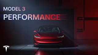 The New Model 3 Performance  Tesla [upl. by Enelie630]