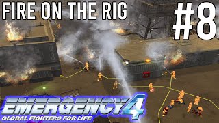 FIRE ON THE RIG  Emergency 4 LA Mod Campaign 8 Mission 11 [upl. by Lekcim]