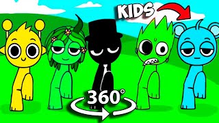 sprunki dance but kids  Incredibox Sprunki in 360º VR [upl. by Epoh]