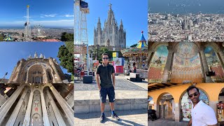 Barcelona’s Highest Peak 🇪🇸 Mount Tibidabo 2024 Vlog  First Time Experience  Spain Travel Guide [upl. by Stefanie]