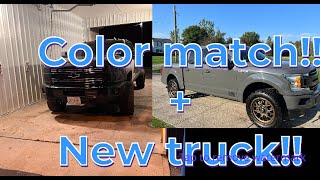 COLOR MATCHING CHEVY DURAMAX PT2 NEW FORD f150 [upl. by Dnalro]