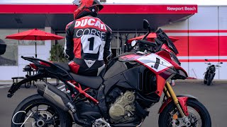 2022 Ducati Pikes Peak Multistrada V4s Press Release  Ducati NewPort Beach Day 1 [upl. by Agosto]