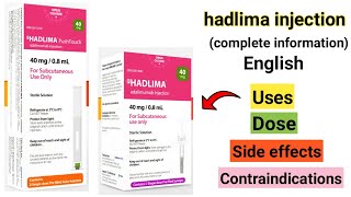 hadlima injectionpen uses dose side effects and contraindications [upl. by Adiazteb]