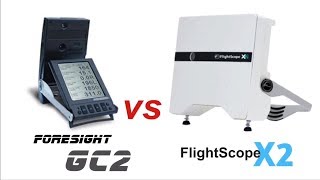 Foresight GC2 vs FlightScope X2outdoor test [upl. by Akeenahs473]