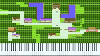 Violet City  Olivine City  Pokemon GSC  Piano Solo [upl. by Cooley]