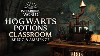 Hogwarts Potions Classroom 🧪  Harry Potter Music amp Ambience  Studying Focusing amp Sleep [upl. by Godric]