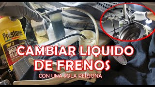 Como cambiar el liquido de frenos del auto con una sola persona todos los detalles [upl. by Alekat809]