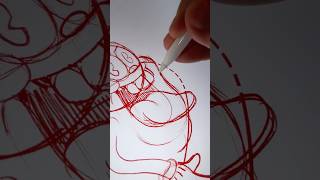 How to draw Slimer 1930s rubberhose style ghostbusters halloween2024 cuphead drawingtutorial [upl. by Hightower]